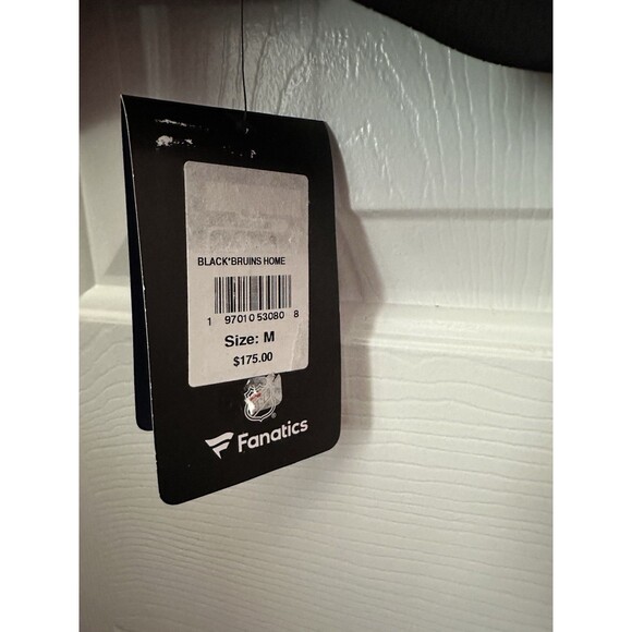 Size M Fanatics Boston Bruins 100 Year David Pastrnak 88 Breakaway Home Jersey - Picture 4 of 4